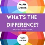 warm spring. vs warm autumn