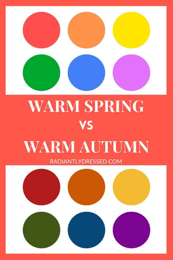 warm spring. vs warm autumn