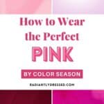 how to wear pink by color season