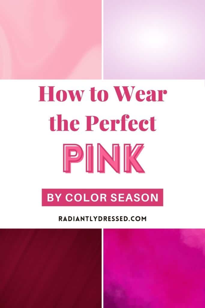 how to wear pink by color season