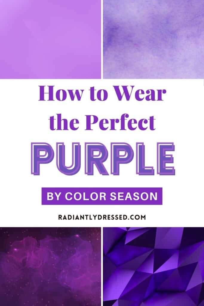 how to wear purple by color season