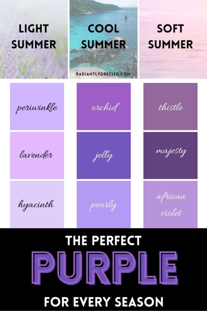 purple for summer seasons