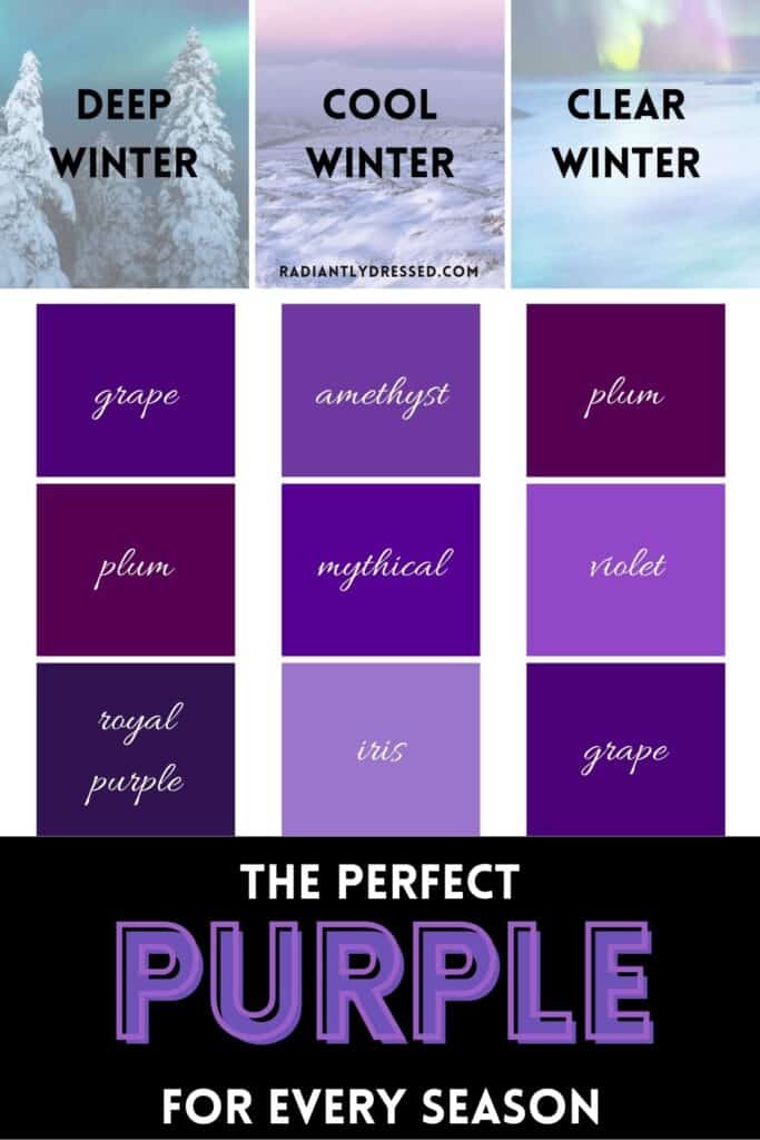 purple for winter seasons