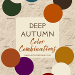 deep autumn color combinations
