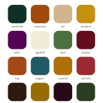 deep autumn colors