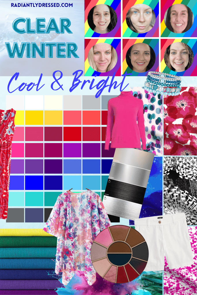 clear winter collage