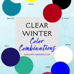 clear winter color combinations