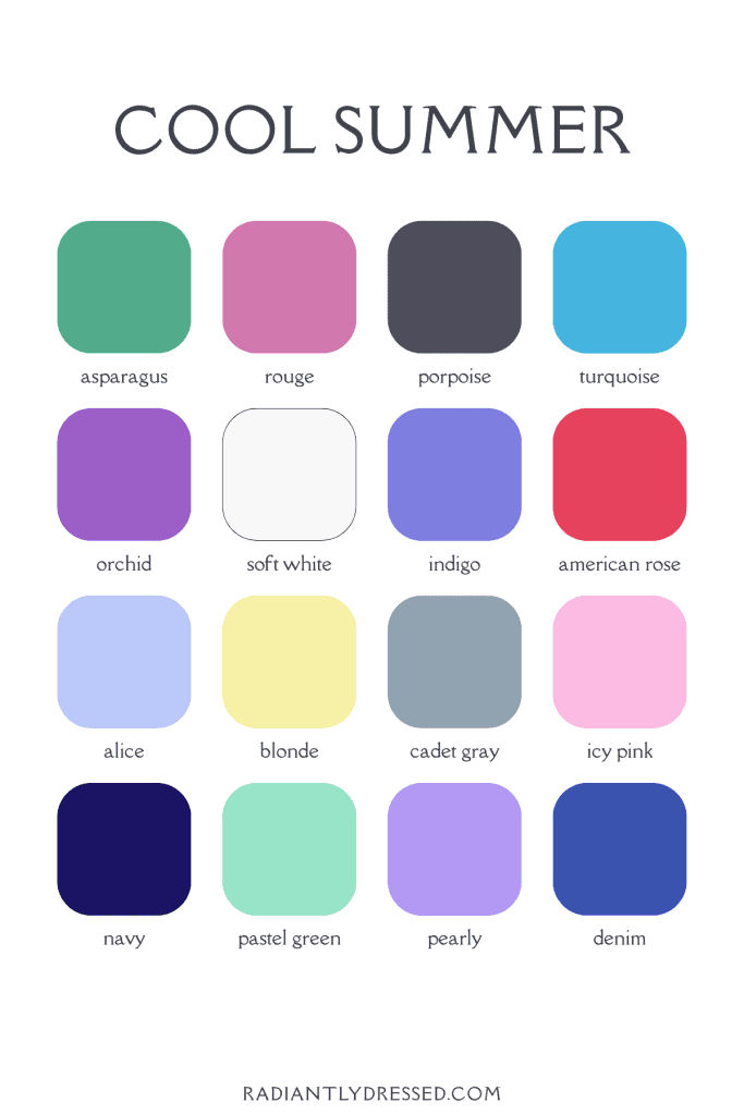 cool summer colors