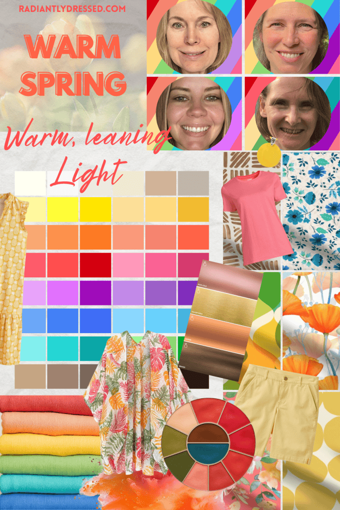 warm spring collage
