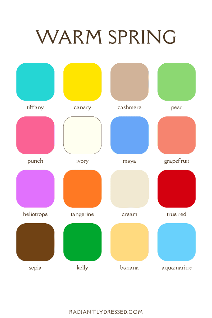 warm spring colors