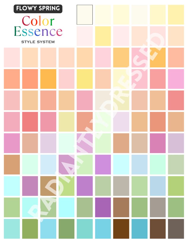 flowy spring color palette