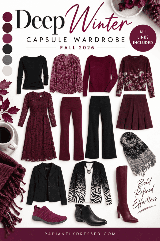 deep winter capsule wardrobe fall 2026